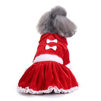 Christmas Dog Walking Outfit