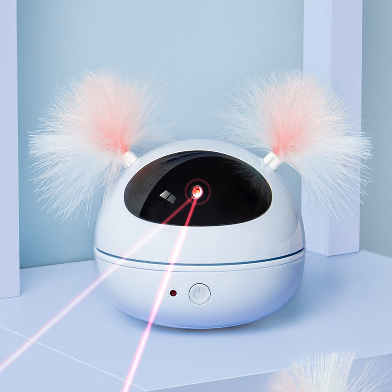 Automatic Infrared Laser & Feather Cat Toy