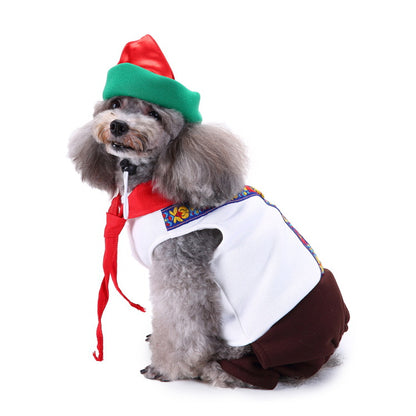 Christmas Dog Walking Outfit
