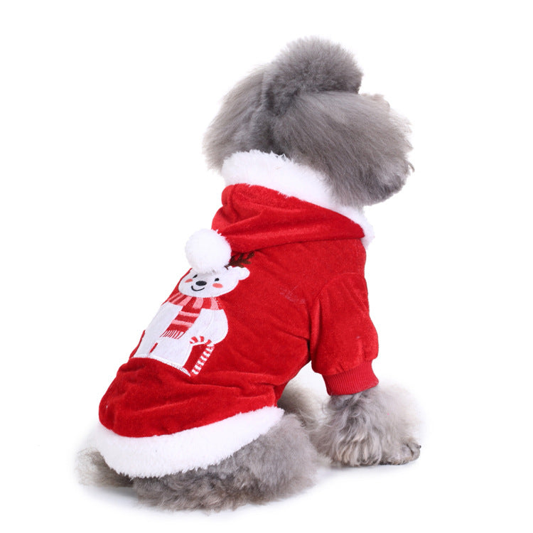 Christmas Dog Walking Outfit